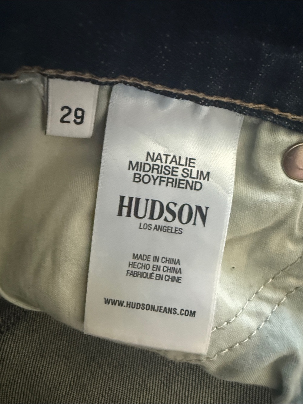 Hudson Midrise Slim Boyfriend Jeans - Picture 8 of 8